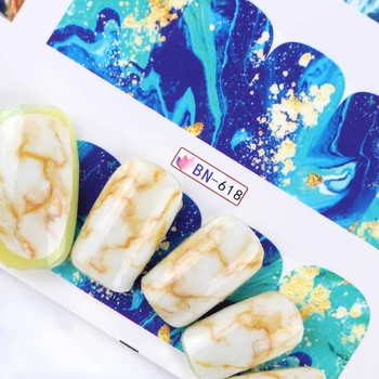 12Designs Gradient Marble Nail Art Water Transfer Sticker Decals Full Wraps Watercolor Tips Manicure Decoration Tool JIBN613-624
12Designs Gradient Marble Nail Art Water Transfer Sticker Decals Full Wraps Watercolor Tips Manicure Decoration Tool JIBN613-624