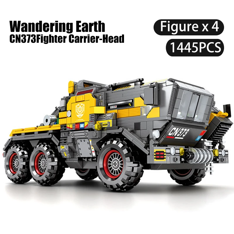 1445PCS 107006 The Wandering Earth CN373 Fighter Carrier Head Truck Building Blocks with 4figures Children's Boy Christmas gifts
1445PCS 107006 The Wandering Earth CN373 Fighter Carrier Head Truck Building Blocks with 4figures Children's Boy Christmas gifts