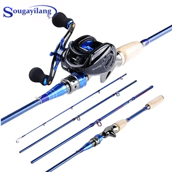 Sougayilang 2.1M 2.4M Fishing Rod with Reel Combo Portable 4 Sections Carbon Fiber Fishing Rod and 7.0:1 High Speed Fishing Reel
Sougayilang 2.1M 2.4M Fishing Rod with Reel Combo Portable 4 Sections Carbon Fiber Fishing Rod and 7.0:1 High Speed Fishing Reel
