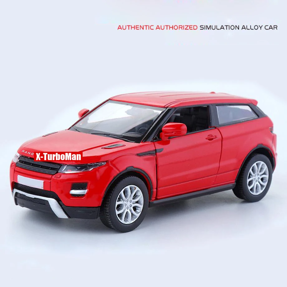 1:36 Масштаб колеса роскошный suv литая модель автомобиля land range Evoque rover