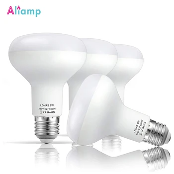

E26 E27 LED Bulb 9W Reflector Light Incandescent Indoor Outdoor Light 720lm Warm Cool White 3000 6000K [Energy Class A+] 4PACK