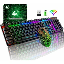 New SPASH Gaming Keyboard Combos Mechanical Feel Rainbow LED Backlit USB Keyboard and Mouse Set Ergonomic for PC Laptop Computer
New SPASH Gaming Keyboard Combos Mechanical Feel Rainbow LED Backlit USB Keyboard and Mouse Set Ergonomic for PC Laptop Computer