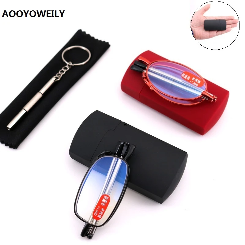 Folding Reading Glasses For Women Men Foldable Eyeglasses With Case Titanium Alloy Presbyopic Glasses Anti Blue Light +1.0~4.0
Folding Reading Glasses For Women Men Foldable Eyeglasses With Case Titanium Alloy Presbyopic Glasses Anti Blue Light +1.0~4.0