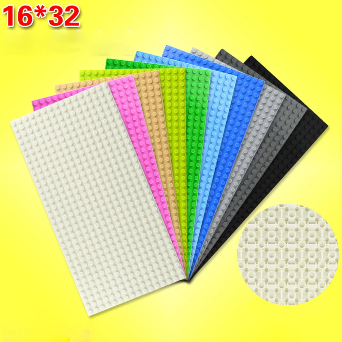 16 x 32 Holes Double-sided Small Particle Building Blocks Baseboard Children Educational Baseplate for 100% Building Block Brand
16 x 32 Holes Double-sided Small Particle Building Blocks Baseboard Children Educational Baseplate for 100% Building Block Brand