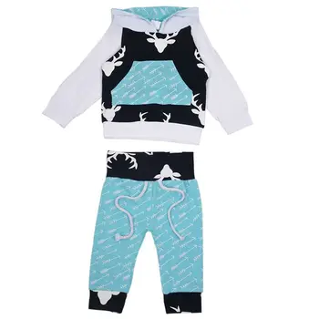 2Pcs Toddler Baby Boys Girls Deer Hoodie Tops Pants Outfits Set Clothes 2-3 years old 
2Pcs Toddler Baby Boys Girls Deer Hoodie Tops Pants Outfits Set Clothes 2-3 years old