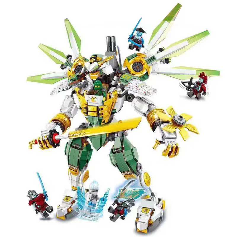 New 2020 Ninjagoed Lloyd's Titan Mech Spinjitzu Building Blocks Kit Bricks Classic Movie Ninja Model Kids Toys For Children Gift
New 2020 Ninjagoed Lloyd's Titan Mech Spinjitzu Building Blocks Kit Bricks Classic Movie Ninja Model Kids Toys For Children Gift