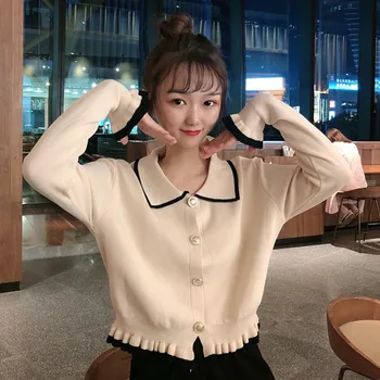 Women Sweater Elegant Turn Down Collar Coat Female Korean New Fashion Ladies Tops Jumpers Autumn Winter Clothes
Women Sweater Elegant Turn Down Collar Coat Female Korean New Fashion Ladies Tops Jumpers Autumn Winter Clothes