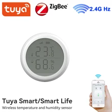 Tuya ZigBee Smart Home Temperature And Humidity Sensor Support Alexa Google Assistant Control Works With Smart Gateway Hub
Tuya ZigBee Smart Home Temperature And Humidity Sensor Support Alexa Google Assistant Control Works With Smart Gateway Hub