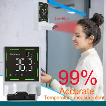 Hot Non-contact Automatic Intelligent Thermometer Wall Mounted Human Infrared Thermometer Rapid Temperature Measurement Tool
Hot Non-contact Automatic Intelligent Thermometer Wall Mounted Human Infrared Thermometer Rapid Temperature Measurement Tool