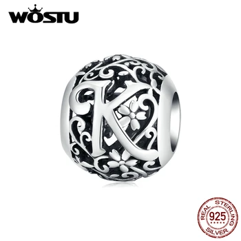 WOSTU 925 Sterling Silver Letter K Retro Charms Openwork Alphabet Round Beads Fit Original Bracelet Pendant Jewelry CQC1444-K
WOSTU 925 Sterling Silver Letter K Retro Charms Openwork Alphabet Round Beads Fit Original Bracelet Pendant Jewelry CQC1444-K