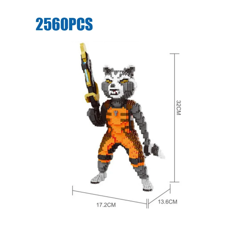 super heroes marvel Rocket Raccoon figures micro diamond building block Galaxy Guardians model nano brick toys collection
super heroes marvel Rocket Raccoon figures micro diamond building block Galaxy Guardians model nano brick toys collection