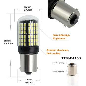 Lamp LED light White Turn Signal 6500K DC12-24V 3250LM 1156 BA15S Bulbs Replacement
Lamp LED light White Turn Signal 6500K DC12-24V 3250LM 1156 BA15S Bulbs Replacement