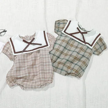 2020 Summer Rompers Infant Short-sleeved Suit Baby Clothes Plaid Print Cotton Baby Boys Girls Jumpsuit Bow Tie Comfortable Wear
2020 Summer Rompers Infant Short-sleeved Suit Baby Clothes Plaid Print Cotton Baby Boys Girls Jumpsuit Bow Tie Comfortable Wear