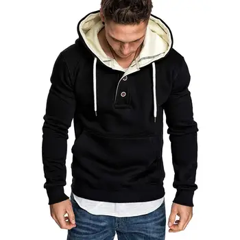 Jacket Fashion Winter Men Solid Color Long Sleeve Buttons Drawstring Warm Fleece Hoodie Coat
Jacket Fashion Winter Men Solid Color Long Sleeve Buttons Drawstring Warm Fleece Hoodie Coat