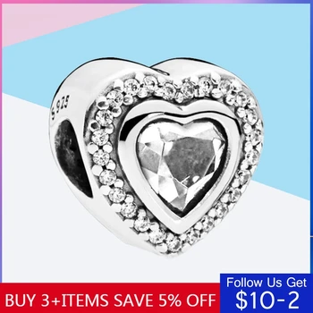 CodeMonkey 100% Real 925 Sterling Silver Love Heart Charm Beads Fit Original Design Bracelets Dangle DIY Jewelry Making CMS1509 
CodeMonkey 100% Real 925 Sterling Silver Love Heart Charm Beads Fit Original Design Bracelets Dangle DIY Jewelry Making CMS1509