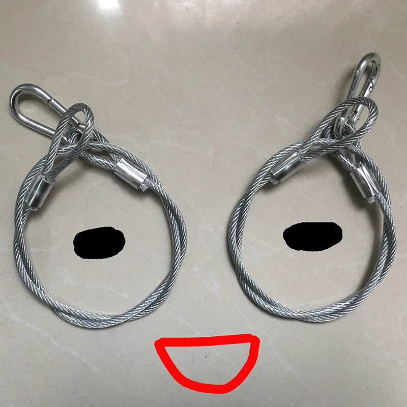 4mm Thick DJ Light Steel Rope 80cm Stainless Cable Wire Loading 30KG Moving Head Disco Light Equipment Securing Stand StageTruss
4mm Thick DJ Light Steel Rope 80cm Stainless Cable Wire Loading 30KG Moving Head Disco Light Equipment Securing Stand StageTruss