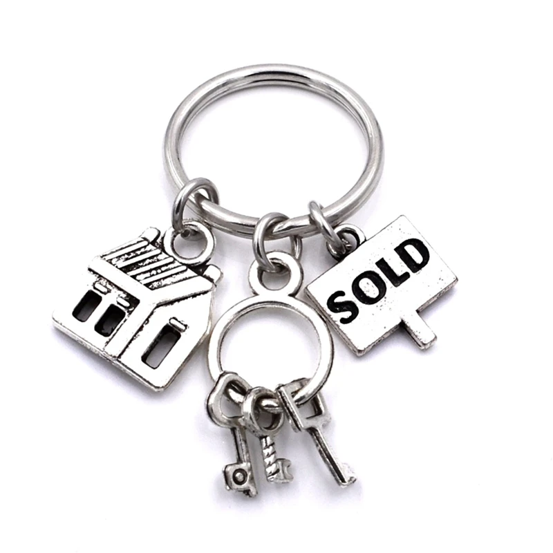Real Estate Agent Keys Keychain House Keys Sold Charms Realtor Jewelry Keyring Gifts for Women Men
Real Estate Agent Keys Keychain House Keys Sold Charms Realtor Jewelry Keyring Gifts for Women Men