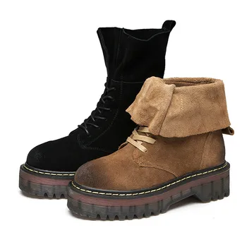 Luxury Brand 2019 New Fashion Women's 100% Pigskin Leather Boots Winter Ladies Solid Color Boots Short Warm Cotton Shoe
Luxury Brand 2019 New Fashion Women's 100% Pigskin Leather Boots Winter Ladies Solid Color Boots Short Warm Cotton Shoe