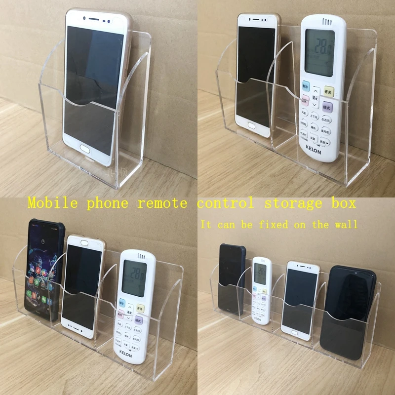 TV air conditioner remote control storage box acrylic transparent box mobile phone storage box wall hanging box without hole sti
TV air conditioner remote control storage box acrylic transparent box mobile phone storage box wall hanging box without hole sti