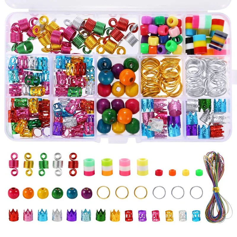 272 Pieces Colorful Dreadlocks Beads DIY Hair Braid Accessories with Braid Rings Hair Hoops, Hair Clips, Wood Beads and Colorful
272 Pieces Colorful Dreadlocks Beads DIY Hair Braid Accessories with Braid Rings Hair Hoops, Hair Clips, Wood Beads and Colorful