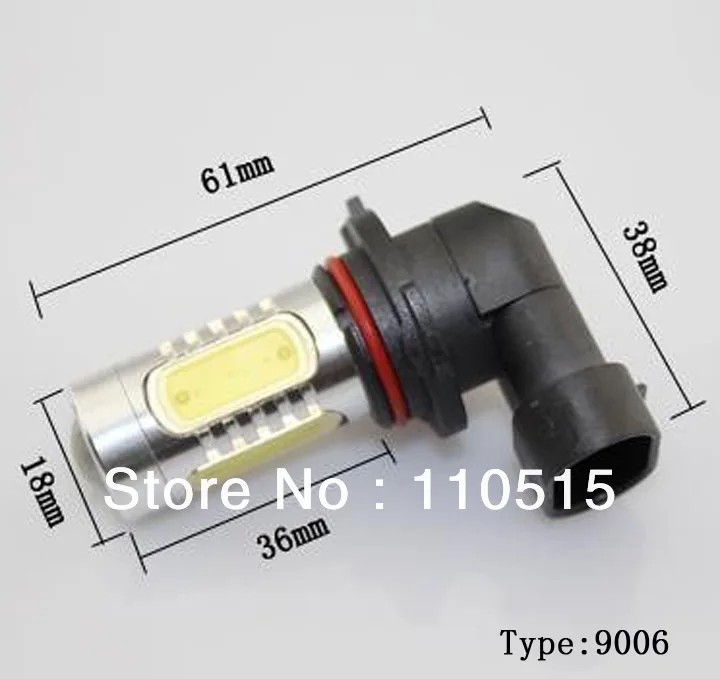 

Wholesale - 2x 7.5W Xenon White H11 H8 LED SMD Car Foglight Fog Light Lamp Bulb H7 H4 H3 H1 1156 1157 9005 9006