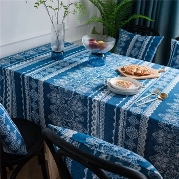 Retro Blue Lace Tablecloth Rectangular Tablecloths Table Home Decoration Party Banquet Dining Table Cover Obrus Tafelkleed Nappe
Retro Blue Lace Tablecloth Rectangular Tablecloths Table Home Decoration Party Banquet Dining Table Cover Obrus Tafelkleed Nappe