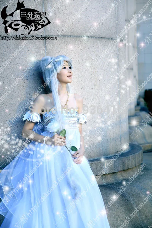 Sailor Moon Princess Serenity Tsukino Usagi white Dress Cosplay Costume Wedding dress for party/women
Sailor Moon Princess Serenity Tsukino Usagi white Dress Cosplay Costume Wedding dress for party/women