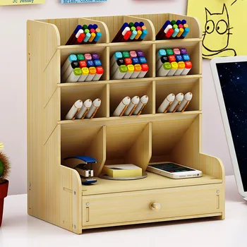 Multi-functional Wooden Pen Holder Storage Box Organizer Large Capacity Creative Pen Rack Simple Desktop Decoration
Multi-functional Wooden Pen Holder Storage Box Organizer Large Capacity Creative Pen Rack Simple Desktop Decoration