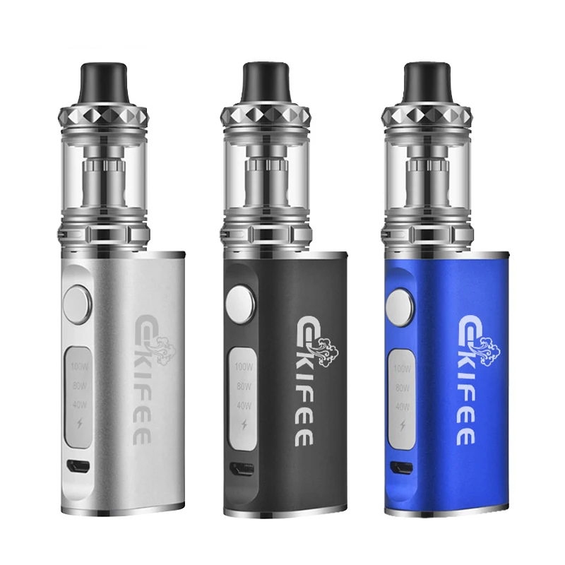 Ekifee 100W vape kit 2000mAh battery adjustable wattage mod 3.0ml huge e-cigarette atomizer vapor electronic cigarette kit
Ekifee 100W vape kit 2000mAh battery adjustable wattage mod 3.0ml huge e-cigarette atomizer vapor electronic cigarette kit