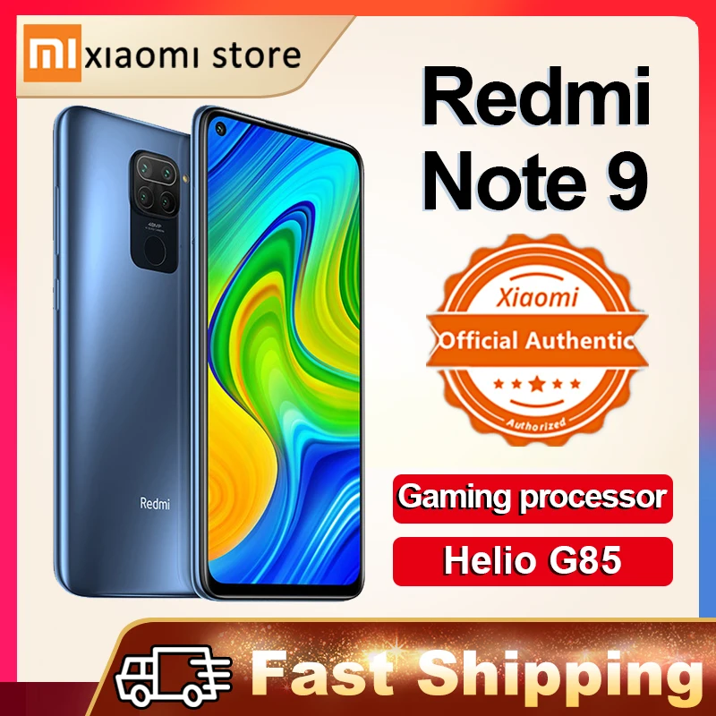 Глобальная версия Xiaomi Redmi Note 9 4GB 128GB смартфон Helio G85 Octa Core 48MP Quad камера заднего вида 6 53 "5020 мАч ЕС|Смартфоны| |