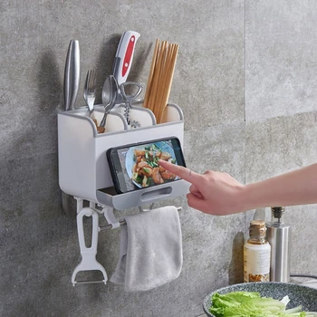 Plastic Chopstick Holder Wall-mounted Drain Chopstick Cage Household Tableware Storage Multifunctional Chopstick Box
Plastic Chopstick Holder Wall-mounted Drain Chopstick Cage Household Tableware Storage Multifunctional Chopstick Box