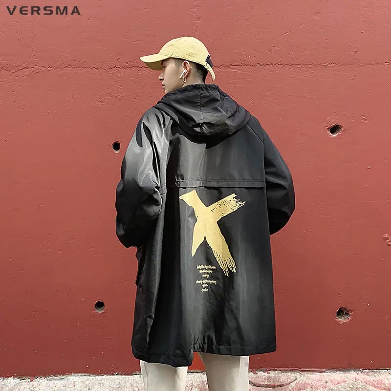 VERSMA Korean Trendy Ulzzang Zipper Vintage Print Jacket Coat Men Winderbreaker Hip Hop Streetwear Long Jakcket Men Dropshipping
VERSMA Korean Trendy Ulzzang Zipper Vintage Print Jacket Coat Men Winderbreaker Hip Hop Streetwear Long Jakcket Men Dropshipping