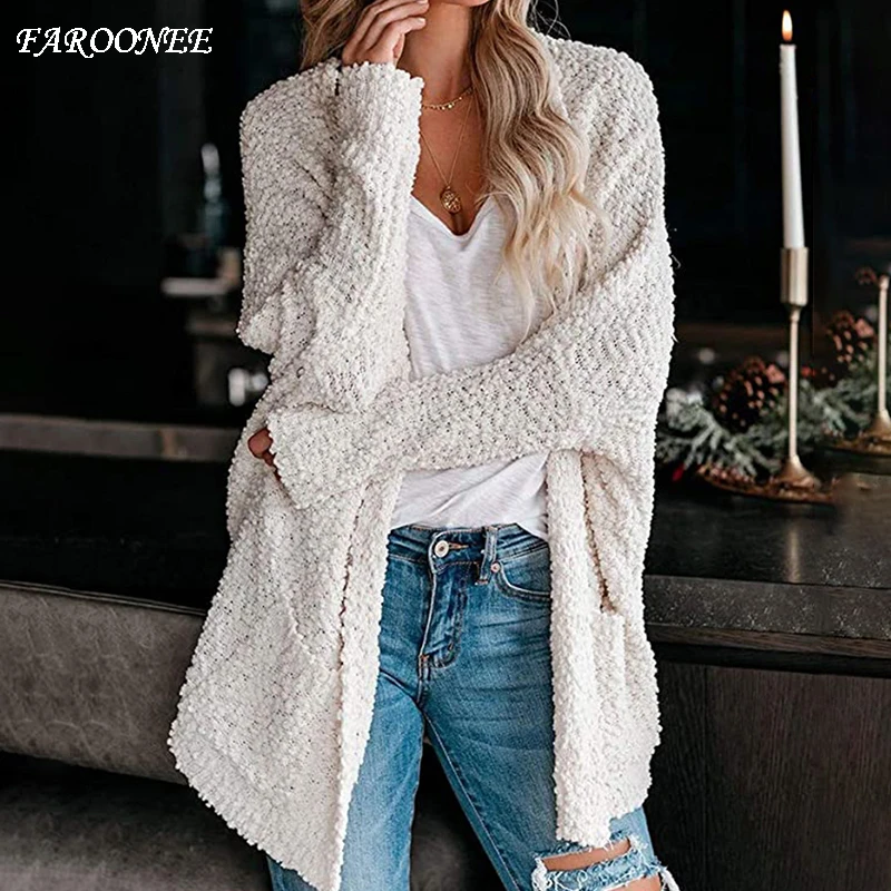 Faroonee 2020 autumn and winter new Grain fleece sweater Double pocket Bat Sleeve cardigan Solid color Sweet Fashion sweater
Faroonee 2020 autumn and winter new Grain fleece sweater Double pocket Bat Sleeve cardigan Solid color Sweet Fashion sweater