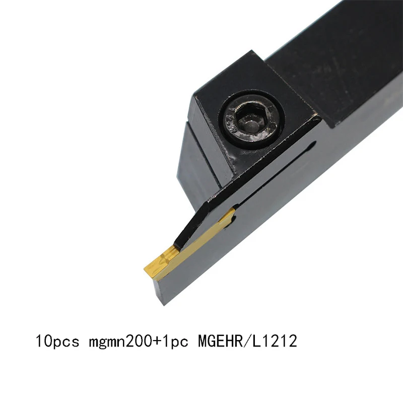 MGEHR MGEHL1212 Diameter 12mm with 10pcs mgmn200 CNC slotted blade Double head cut off lathe cutting high quality machining too
MGEHR MGEHL1212 Diameter 12mm with 10pcs mgmn200 CNC slotted blade Double head cut off lathe cutting high quality machining too