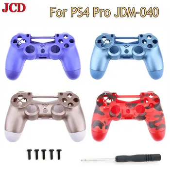 

For jds 040 JDM-040 DualShock 4 PlayStation 4 PS4 Pro V2 Controller Faceplate Back Case Replacement Smooth Soft Housing Shell