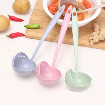2 in 1 Long Handle Soup Spoon Home Strainer Creative Wheat Straw Cooking Colander Kitchen Scoop Tableware Kitchen Tools
2 in 1 Long Handle Soup Spoon Home Strainer Creative Wheat Straw Cooking Colander Kitchen Scoop Tableware Kitchen Tools