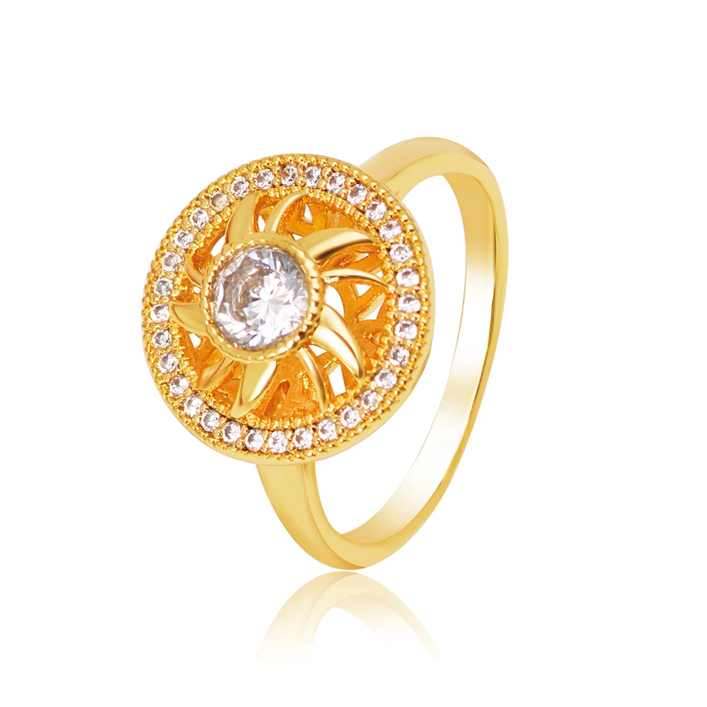 MxGxFam Lucky Rotate Round Rings For Women 24 k Pure Gold color Jewelry AAA+ Cubic Zircon
MxGxFam Lucky Rotate Round Rings For Women 24 k Pure Gold color Jewelry AAA+ Cubic Zircon