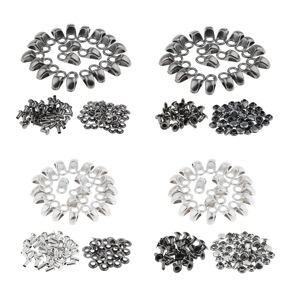 20x Shoe Lace Hook Fittings with Rivet Alloy Buckles for Mountaineering Boot
20x Shoe Lace Hook Fittings with Rivet Alloy Buckles for Mountaineering Boot
