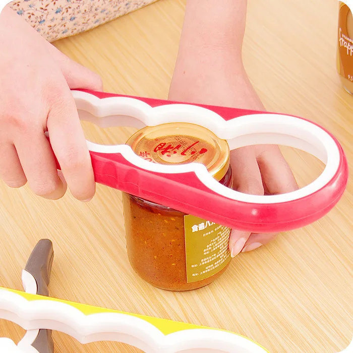 Creative Silicone Multi-function Four-in-one Bottle Opener Home Safety Anti-skid Screw Capper
Creative Silicone Multi-function Four-in-one Bottle Opener Home Safety Anti-skid Screw Capper