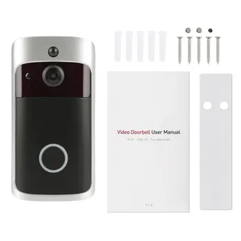 V5 Smart Intercom Wireless WIFI Video Cat Eye Doorbell WiFi Door Bell Visual Recording Monitor Night Vision door phone
V5 Smart Intercom Wireless WIFI Video Cat Eye Doorbell WiFi Door Bell Visual Recording Monitor Night Vision door phone