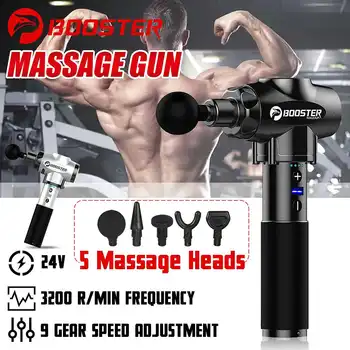 Booster Muscle Massage Vibrating Guns 9 Gear Therapy Low noise Relaxed Muscle Pain Management Relaxation Body Slimming 5 Heads
Booster Muscle Massage Vibrating Guns 9 Gear Therapy Low noise Relaxed Muscle Pain Management Relaxation Body Slimming 5 Heads