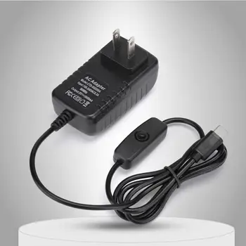 For Raspberry Pi 4 Model B Type-C Interface 5V/3A Power Adapter with On/Off Switch 100-240V
For Raspberry Pi 4 Model B Type-C Interface 5V/3A Power Adapter with On/Off Switch 100-240V