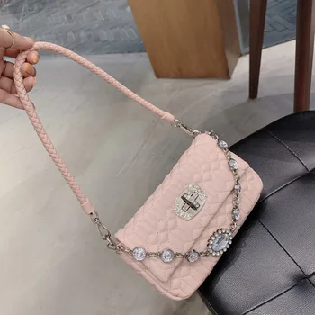 2020 Women Vintage Diamonds Shoulder Bag Luxury New Designer Small Crossbody Bags Purses and Handbags Travel Hand Bag
2020 Women Vintage Diamonds Shoulder Bag Luxury New Designer Small Crossbody Bags Purses and Handbags Travel Hand Bag