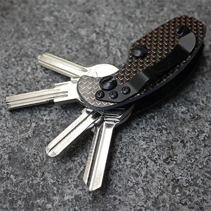 Key Holder One Piece Outdoor Camping Keychain EDC Carbon Fiber Belt Clip Clamp Pocket Tool
Key Holder One Piece Outdoor Camping Keychain EDC Carbon Fiber Belt Clip Clamp Pocket Tool