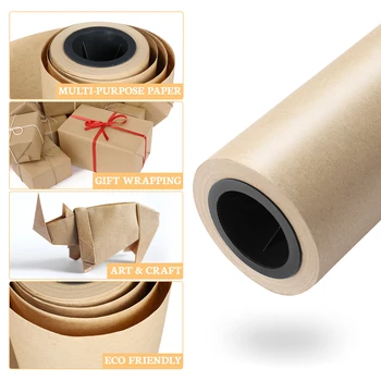 Kraft Paper Roll Biodegradable Brown Kraft Wrapping Paper Great for Craft Projects Gifts Wrapping Furniture Protection
Kraft Paper Roll Biodegradable Brown Kraft Wrapping Paper Great for Craft Projects Gifts Wrapping Furniture Protection