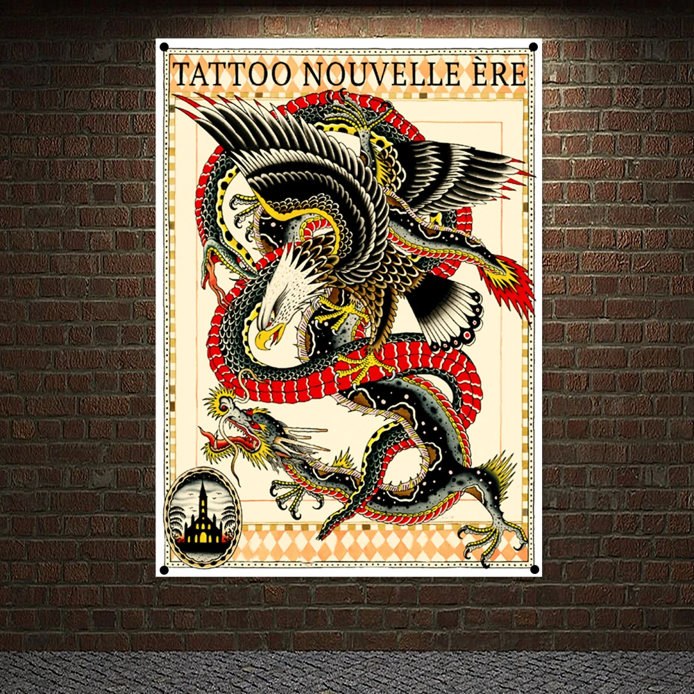 TATTOO NOUVELLE ERE Banners Wall Hanging Skull Art Flags Canvas Painting Bar Cafe Home Decoration Scary Bloody Posters Tapestry
TATTOO NOUVELLE ERE Banners Wall Hanging Skull Art Flags Canvas Painting Bar Cafe Home Decoration Scary Bloody Posters Tapestry