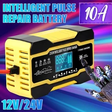 Car Battery Charger 12V 10A 24V 5A Fully Automatic Smart Fast Charging for AGM GEL WET Lead Acid Battery Charger LCD Display
Car Battery Charger 12V 10A 24V 5A Fully Automatic Smart Fast Charging for AGM GEL WET Lead Acid Battery Charger LCD Display