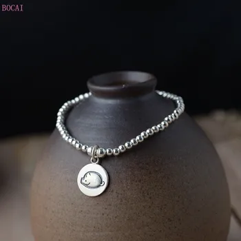 Chinese zodiac silver bracelet S925 silver silver technology women DIY craft natural year hand rope
Chinese zodiac silver bracelet S925 silver silver technology women DIY craft natural year hand rope