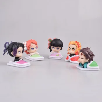 5pcs Kimetsu no Yaiba figure Tanjirou Tsuyuri Kanawo Kochou Shinobu Sleep doll anime Demon Slayer Action figure model toys
5pcs Kimetsu no Yaiba figure Tanjirou Tsuyuri Kanawo Kochou Shinobu Sleep doll anime Demon Slayer Action figure model toys