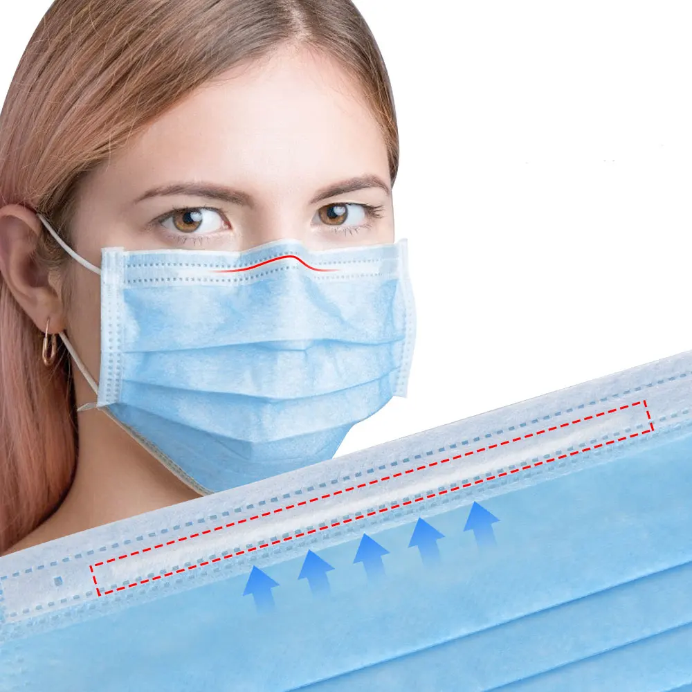 50PCS Disposable Face Masks 3 Layers Efficient Filtration PM2.5 Anti Haze Prevent Droplet Transmission Waterproof Anti-Dust Mask
50PCS Disposable Face Masks 3 Layers Efficient Filtration PM2.5 Anti Haze Prevent Droplet Transmission Waterproof Anti-Dust Mask